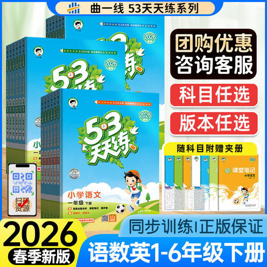 2026春版53天天练小学下册同步训练练习册人教RJ人教正版书 商品图0