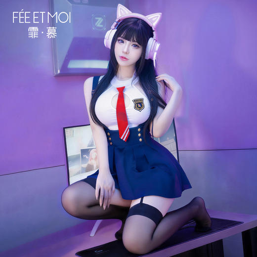 霏慕 背带两穿免脱JK制服6408 商品图6