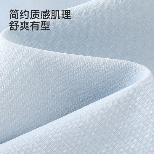 【舒爽凉感】英氏儿童衬衫男童短袖衬衫夏季凉感百搭上衣宝宝学院风简约衬衣 商品图2