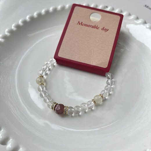 天然草莓水晶手串-纪念日百货门店同款169150493 商品图2
