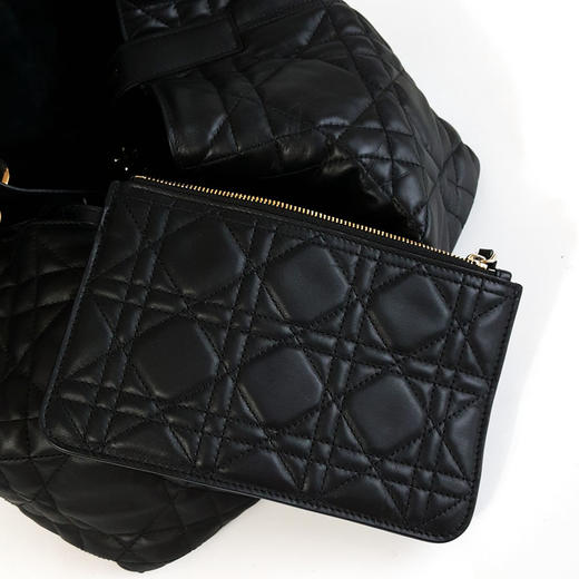 【95新】Dior迪奥Toujours手袋中号黑金Toujours土著托特包手提包女士260126NJS28 商品图8