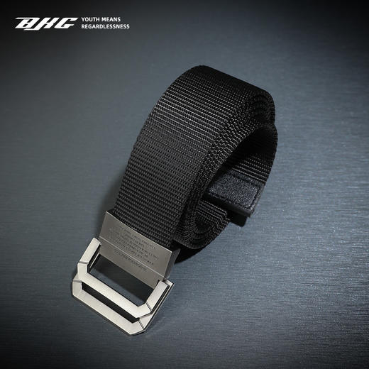 BJHG不计后果腰带编织免打孔男生机能战术潮流户外休闲运动裤腰带 商品图3