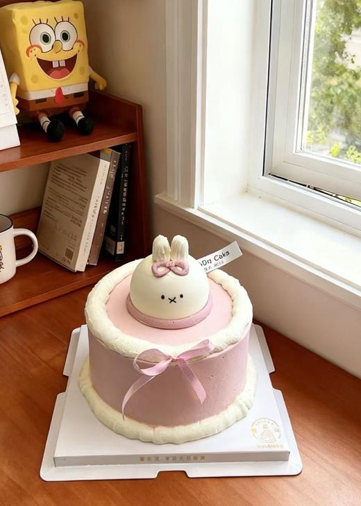 【优品系列】---【简约兔兔】送儿童、女孩、闺蜜生日蛋糕 商品图1