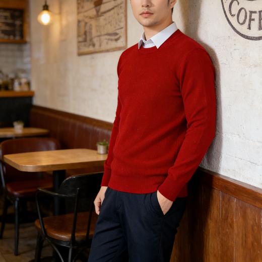狂野橘子男女款纯羊毛衫丨连续推荐4年，多种款式：圆领、V领、半高领、开衫可选，多色可选，S-3XL（90-185斤可穿） 商品图3