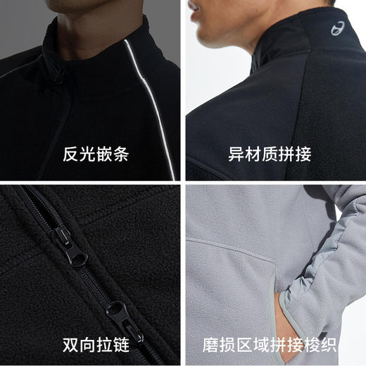 OMG运动 【内搭外穿】奥粒绒保暖层加绒外套异料拼接夹克冬季内胆 商品图3