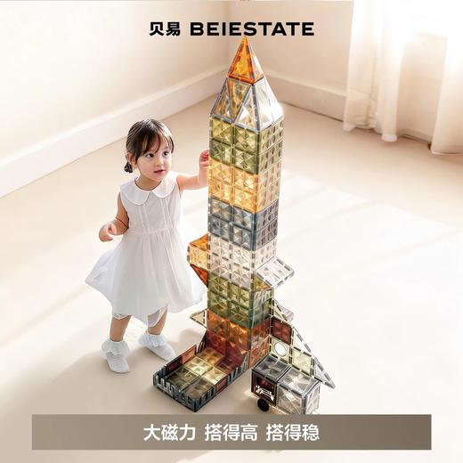 【koc专属链接】贝易儿童磁力片彩窗益智拼装玩具婴儿磁吸积木男女孩新年生日礼物【会员下单送磁力片收纳盒】 商品图0