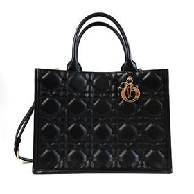 【95新】Dior迪奥Book Tote 手袋M1324OWHP_M900中号黑色全皮Book Tote五格托特包手提单肩包女士260126NJS30