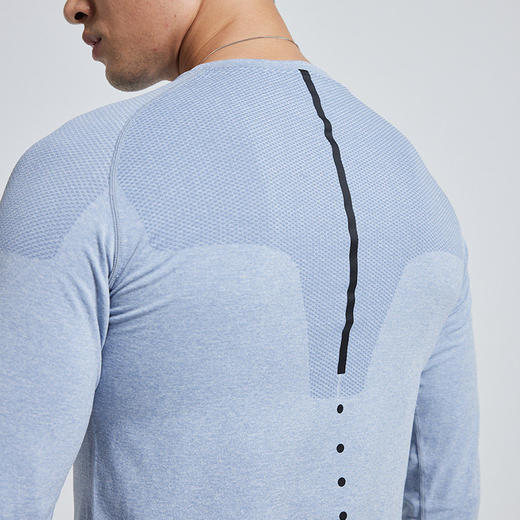 OMG运动 透气贴身层裸感吸湿排汗健身服训练衣服春秋季紧身衣修身 商品图4