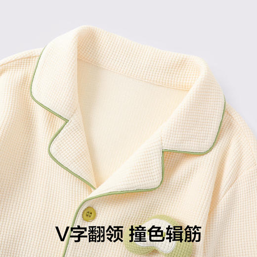 【清仓捡漏】【120-160】【有棵树】男童长袖家居服华夫格睡衣套装 商品图2