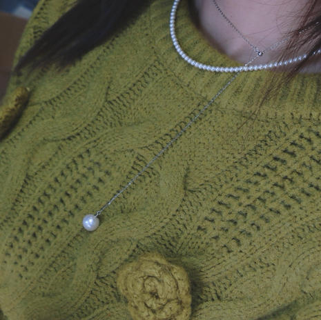 恋随心动 吊坠项链 11-12mm 微微瑕 超亮光泽 商品图3