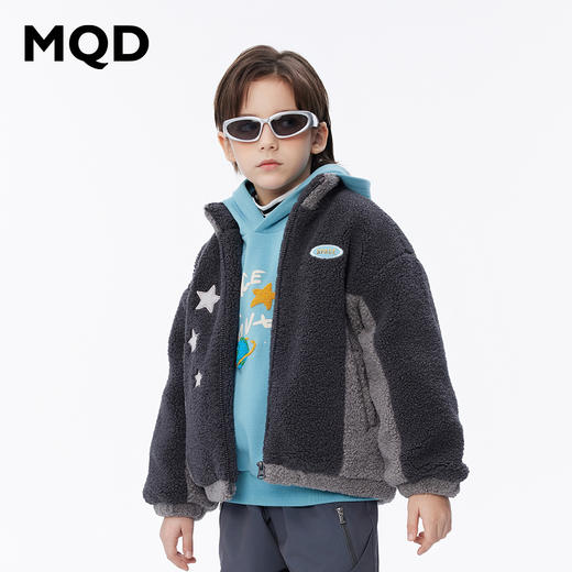 【秒2】【MQD】男童潮酷撞色拼接休闲时尚立领外套 商品图3