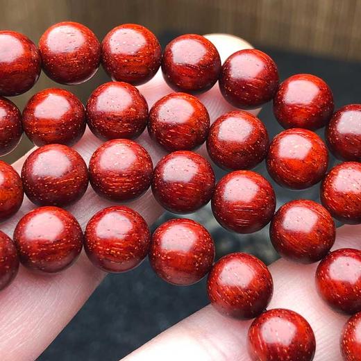 【青山特惠】0.8*108颗5星半满金星 小叶紫檀手串 t18 商品图3