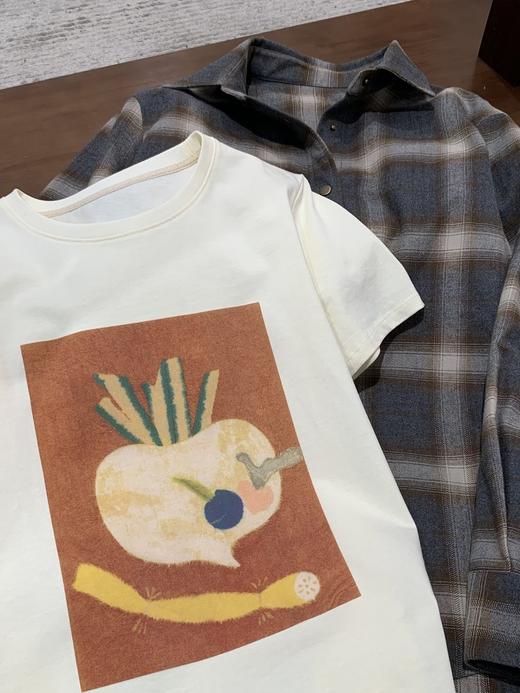 【高品质私服】【IC全棉汗布乳白色T恤】细腻光洁，手感柔软，亲肤舒适G1649-CC【无标出货 介意慎拍】 商品图8