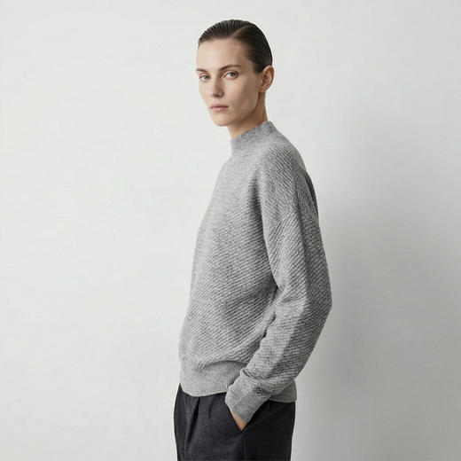 KINGDEER/KD 秋冬新款女式长袖羊绒衫L805632鹿王 红色 商品图3