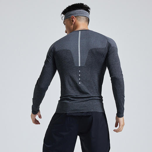 OMG运动 透气贴身层裸感吸湿排汗健身服训练衣服春秋季紧身衣修身 商品图1