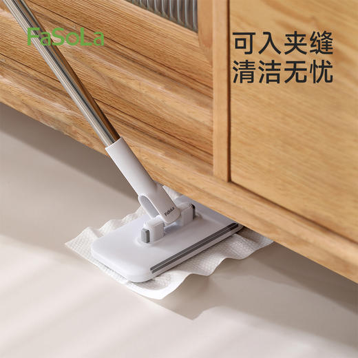 FaSoLa一次性洗脸巾专用小拖把夹布懒人多功能抹布毛巾免洗洗脸巾拖把 商品图5
