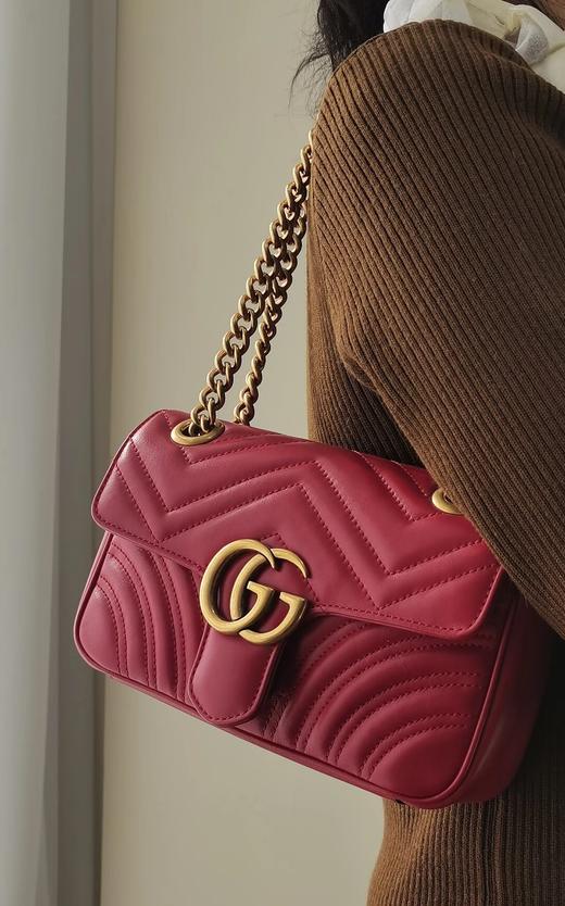 GU马蒙法棍包纯牛皮单肩斜挎经典包 商品图3