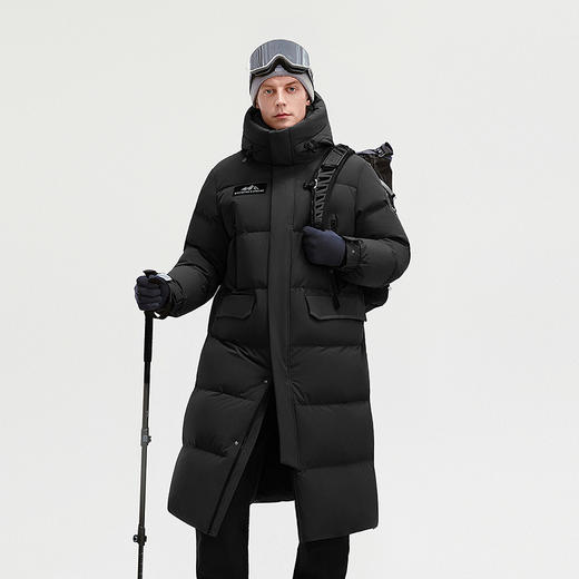 明星同款北方波司登极寒90鹅绒户外工装25冬新款羽绒服女过膝长款 商品图3