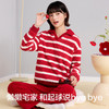 【M-XXL】【有棵树】女士半边绒V领家居服套装 商品缩略图8