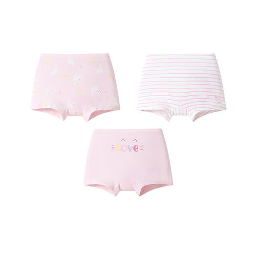 【实体店同款】女童平角裤三件装春季新款安奈儿童装JG617077 商品图4