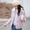 红念淡紫色翻领羽绒服女冬季短款小个子2025年新款白鸭绒冬装外套 商品缩略图2