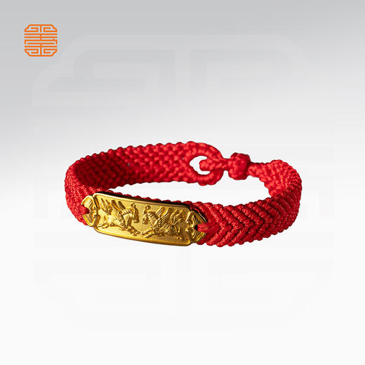 玺匠金铺《天马行空手绳》足金9999 黄金手链 生日礼物 商品图2