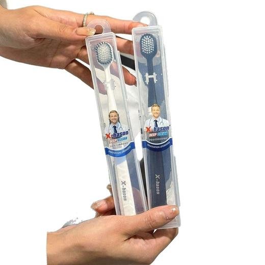 成人牙刷日式宽头软毛刮舌苔旅行装家用哈森五代牙刷 商品图4