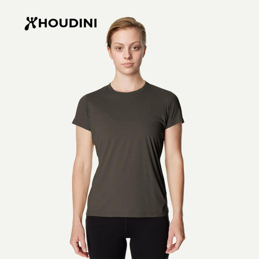 HOUDINI胡丁尼Pace Air Tee空速女户外26夏新清爽跑步徒步短袖T恤 840068 商品图6