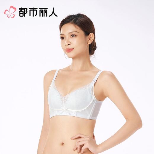 都市丽人内衣B杯薄文胸蕾丝内衣3/4杯内衣三排四扣无钢圈LBC2C9 商品图2
