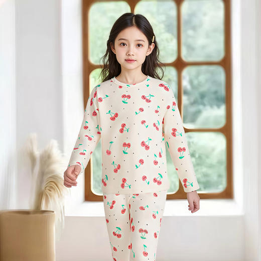 【80-130】【可可鸭】女童冬款保暖秋衣秋裤内衣套装 商品图2