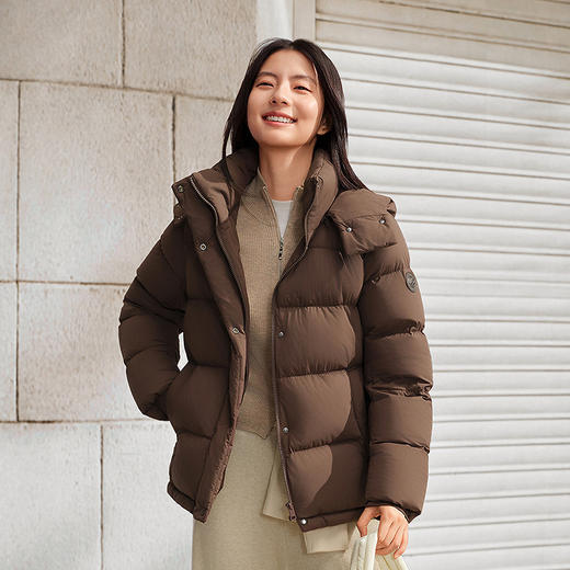 【白月光】波司登25新款短款羽绒服女舒适生活收腰弹力保暖小蛮腰 商品图2