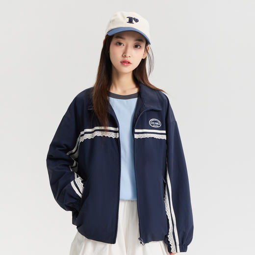 笛莎Deesha 【质感学院系列】笛莎2026年春新款青少年短款花苞学院风织带外套女 商品图1