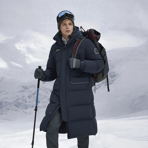 明星同款北方波司登极寒90鹅绒户外工装25冬新款羽绒服女过膝长款 商品图4