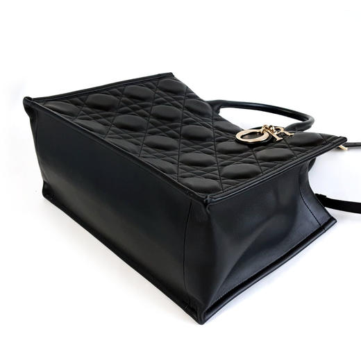 【95新】Dior迪奥Book Tote 手袋M1324OWHP_M900中号黑色全皮Book Tote五格托特包手提单肩包女士260126NJS30 商品图7