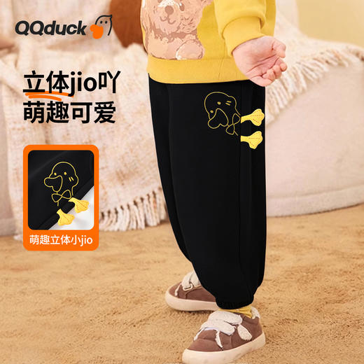 【加绒】【80-130】【可可鸭】男女童冬款加绒保暖裤子 商品图2