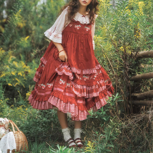 裁缝学苑AQ584洛丽塔纸样三件套衬衫罩裙半裙打版裁剪图纸 商品图4