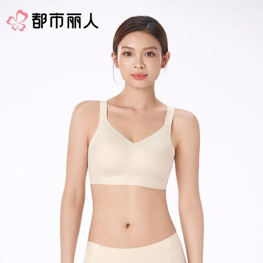 都市丽人内衣无罩杯薄文胸泳布内衣抹胸内衣Vbra内衣三排四扣无钢圈LBC64N 商品图1