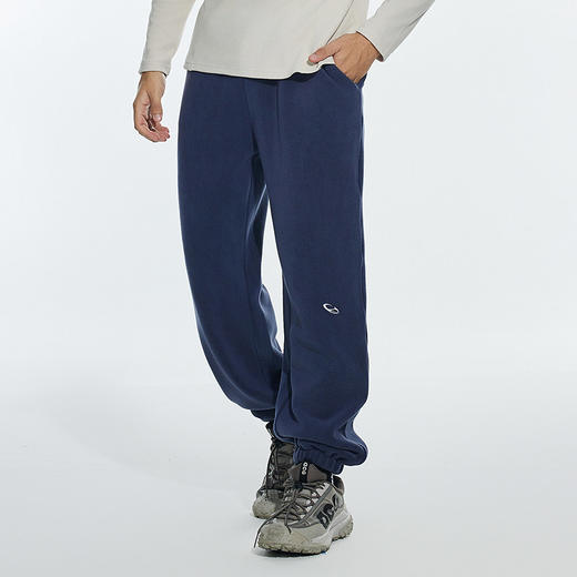 OMG运动 秋冬季加厚加绒运动裤男奥粒绒保暖松紧腰头卫裤休闲裤子 商品图4