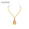 GAONAS  如如不动金色新中式佛牌项链11911XR 商品缩略图1