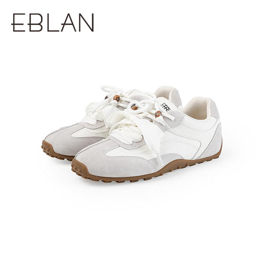 【上新】伊伴2026春季时尚通勤个性多彩撞色内增高运动鞋德训鞋B26190120 商品图4