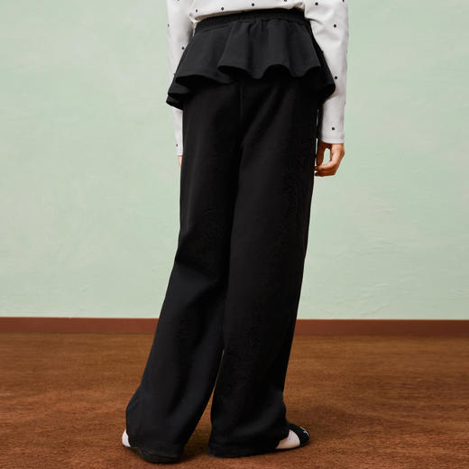 PUMA彪马童装2026春季新款儿童长裤女童休闲裤花边腰头甜美时尚 商品图2