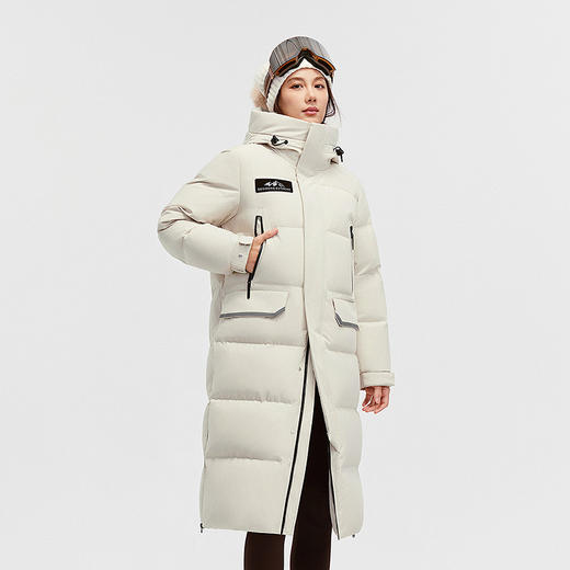 明星同款北方波司登极寒90鹅绒户外工装25冬新款羽绒服女过膝长款 商品图1