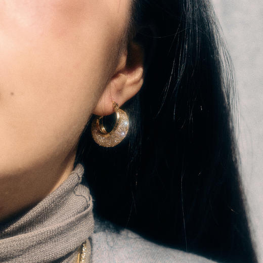 【春夏新款】alodia.co 品牌直发 LUNE网兜钻闪月光包耳扣耳环 复古浪漫闪耀璀璨小众设计感 商品图5