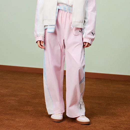 PUMA彪马童装2026春季新款儿童长裤女童弯刀裤时髦撞色 商品图3