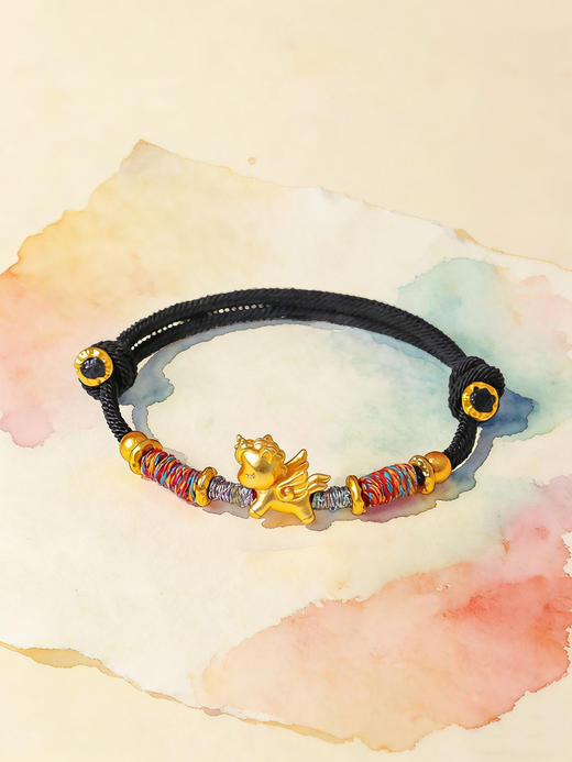 本命年 【小众设计款 天马纯银手串】马年999足银天马手工编织手绳 小众奢级感小马红绳手链 节日生日礼物 商品图5