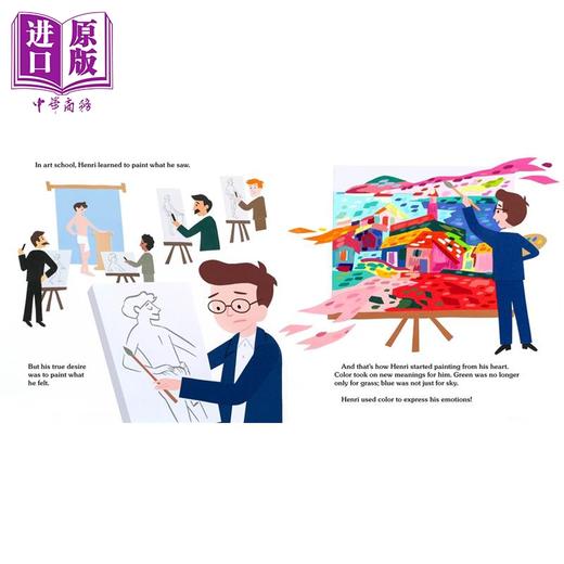 【中商原版】马蒂斯 色彩魔术师 Matisse Magician of Color 英文原版 传记绘本 人物故事画传 进口儿童读物 精装 插图精美 商品图1