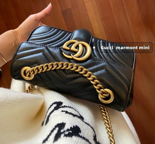 GU马蒙法棍包纯牛皮单肩斜挎经典包 商品图13