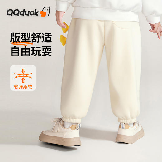 【加绒】【80-130】【可可鸭】男女童冬款加绒保暖裤子 商品图6