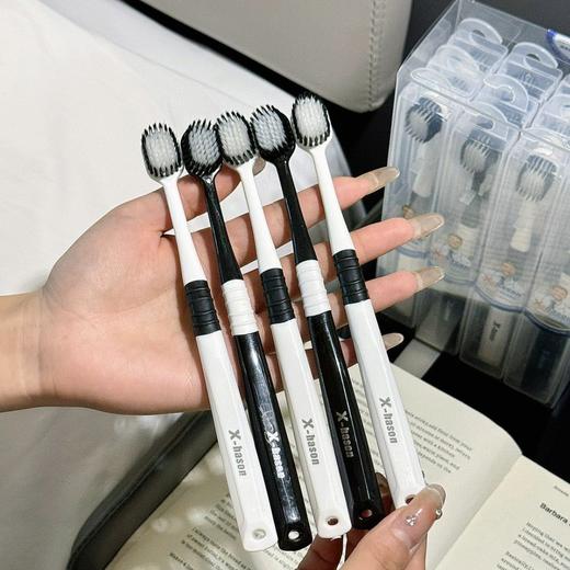 成人牙刷日式宽头软毛刮舌苔旅行装家用哈森五代牙刷 商品图3