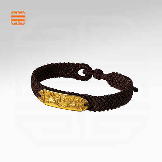 玺匠金铺《天马行空手绳》足金9999 黄金手链 生日礼物 商品图4